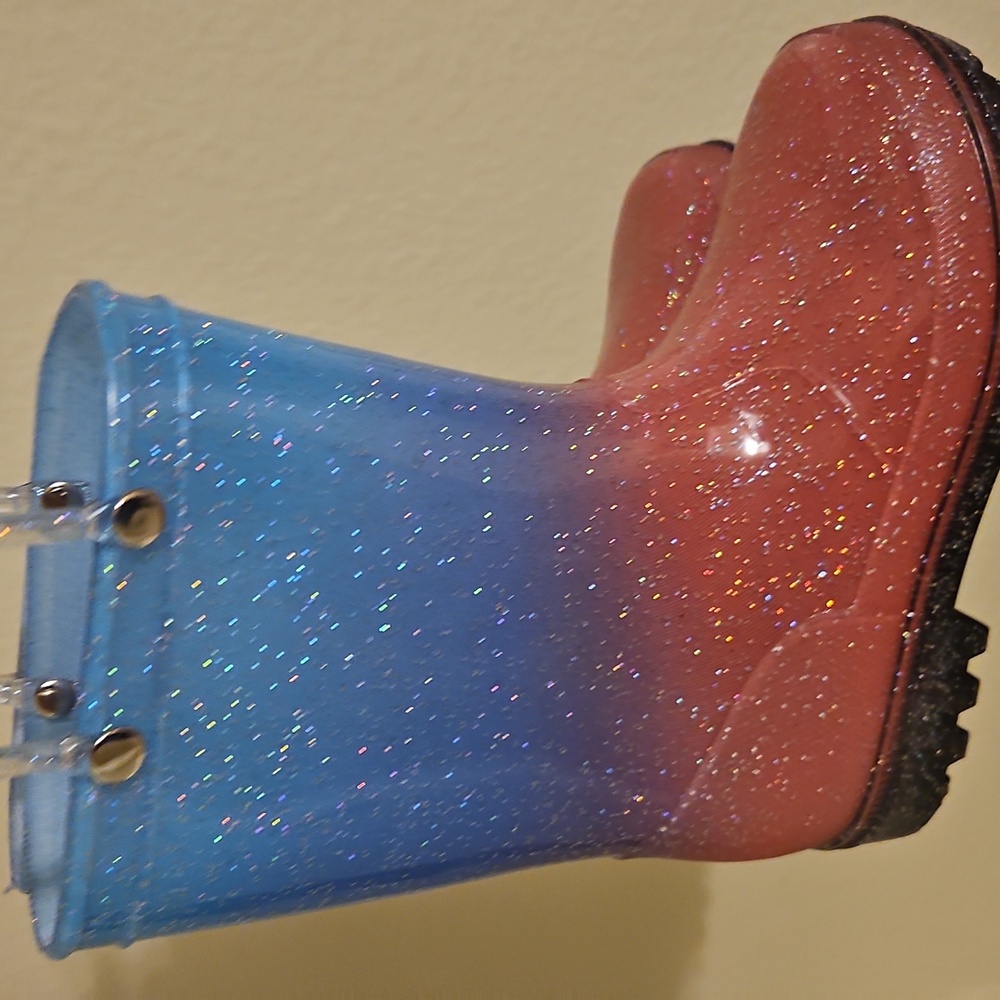 Girls Rainbow rain boots